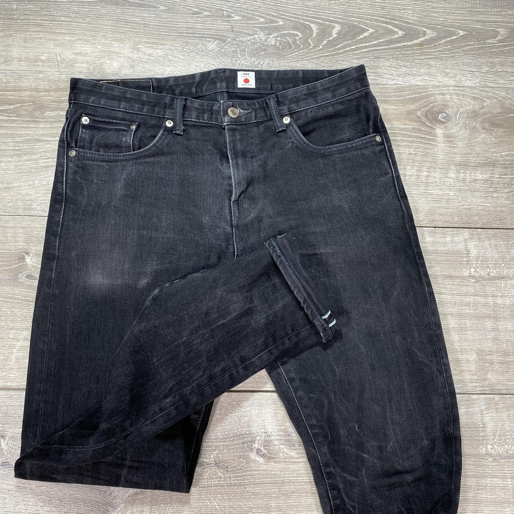Edwin Jeans‎ Mens 32x30 Black Skinny Stretch Made in Japan EOS-1122 E533-02202